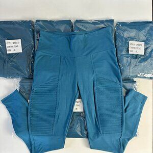 Moto Leggings | Teal | NIP | Size M